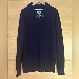 Simon’s Le 31 Navy Fisherman Sweater Size L